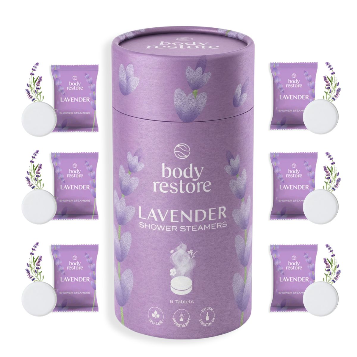 Lavendel Shower Steamers - Caja de Regalo de 6