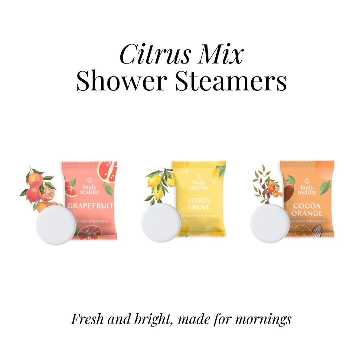 Citrus Mix Shower Steamers - Caja de Regalo de 6