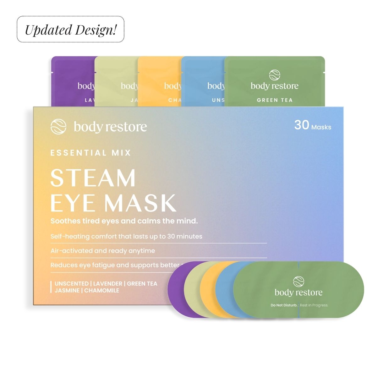 Essential Mix Stoom Oogmaskers - 30 Pack