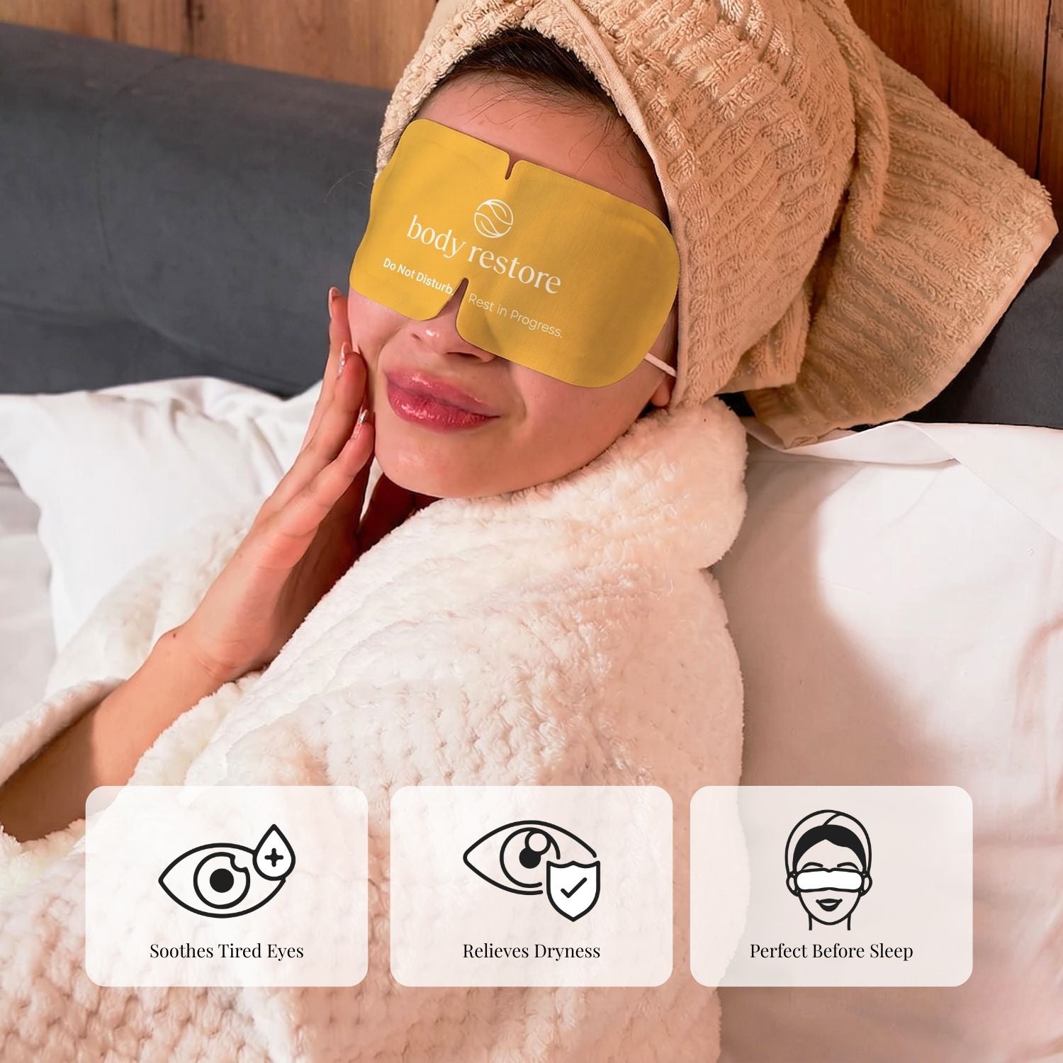 Essential Mix Stoom Oogmaskers - Paquete de 30