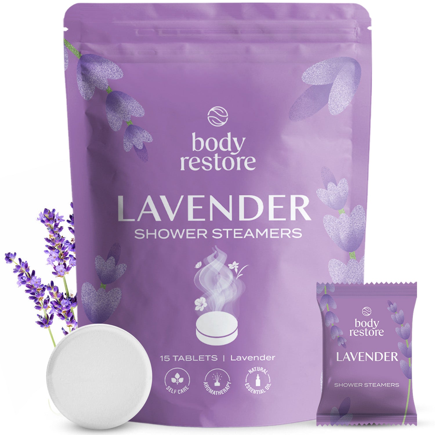 Lavendel Shower Steamers - Paquete de 15