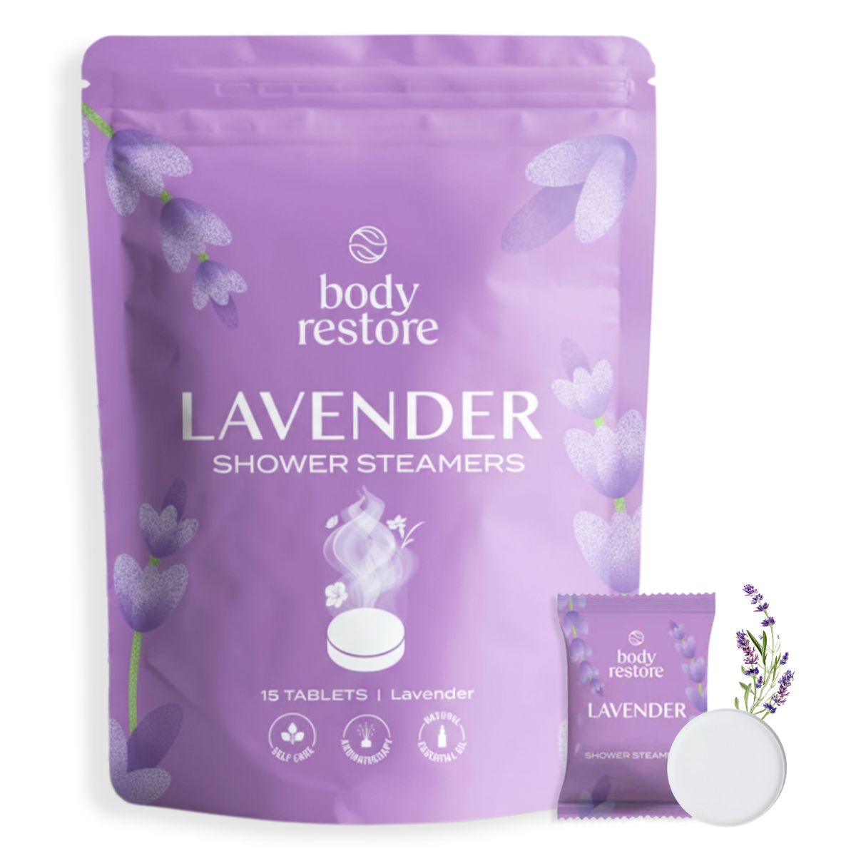 Lavendel Shower Steamers - Paquete de 15