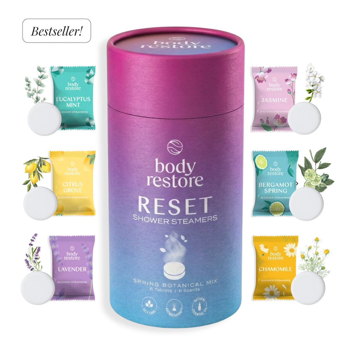Reset Shower Steamers - Spring Botanical Mix