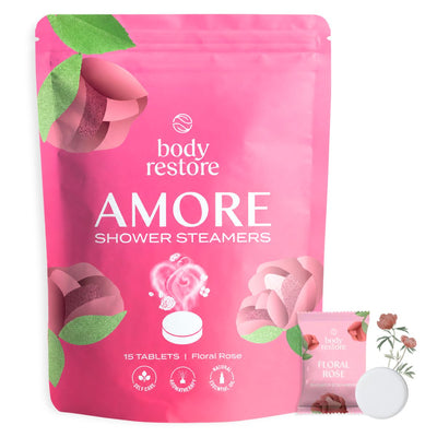 Floral Rose Shower Steamers - Paquete de 15