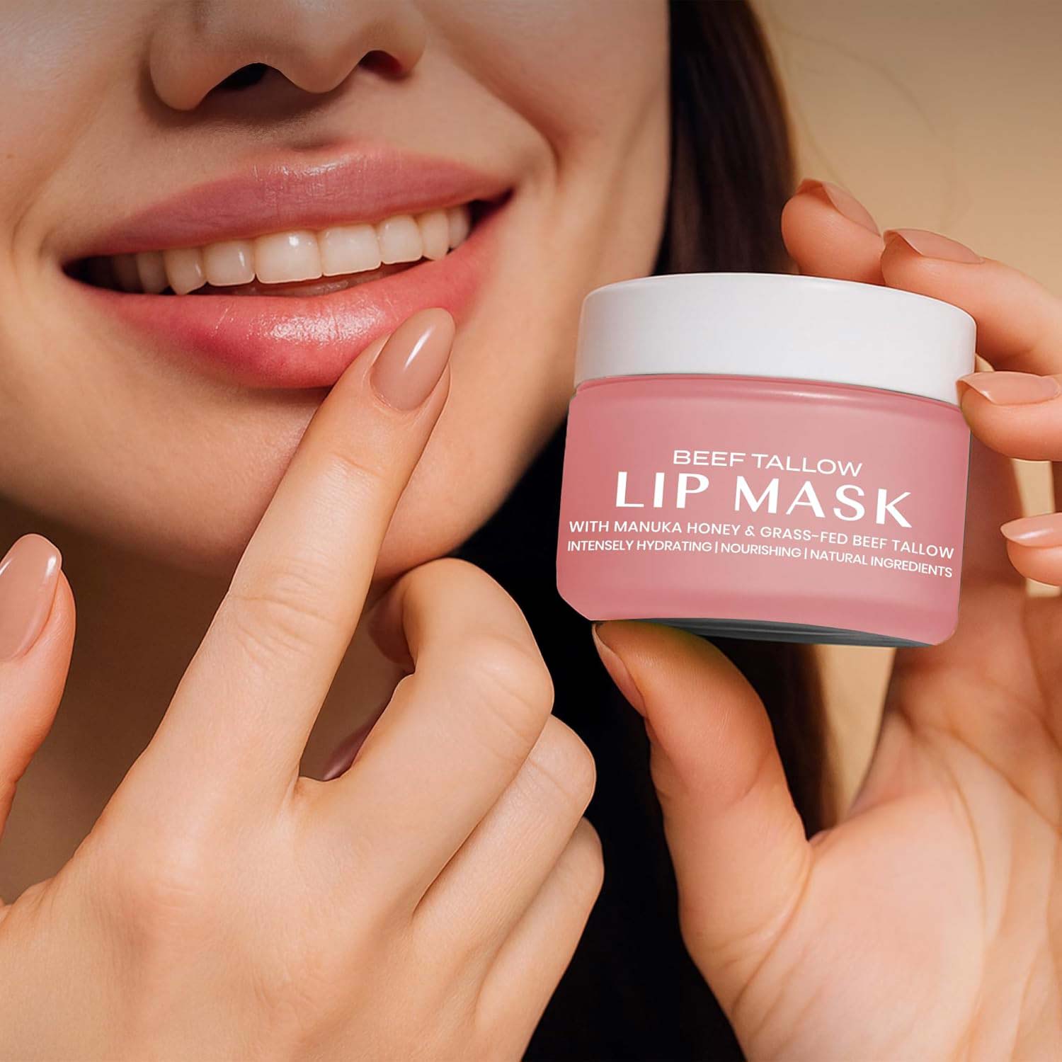 Beef Tallow Lip Mask - Sin aroma