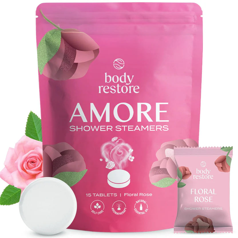 Floral Rose Shower Steamers - Paquete de 15