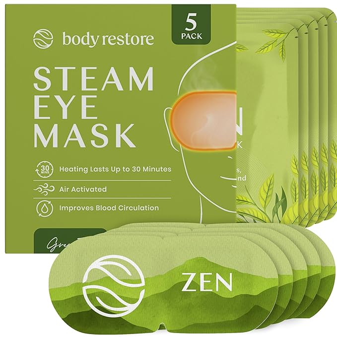Green Tea Stoom Oogmaskers - Paquete de 5