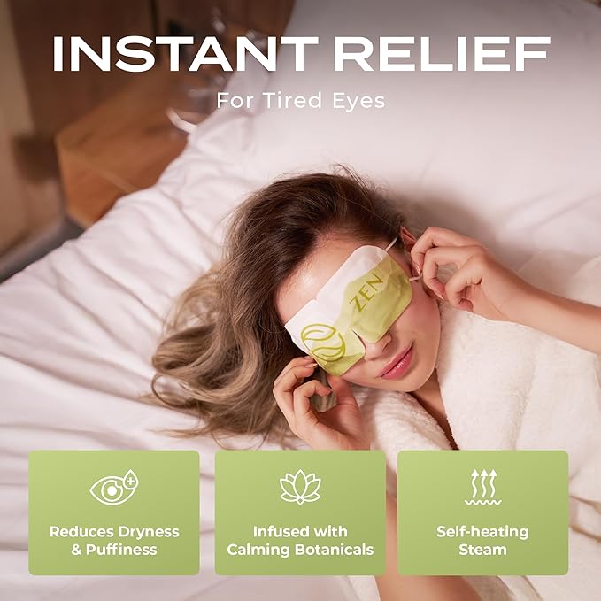 Green Tea Stoom Oogmaskers - Paquete de 5