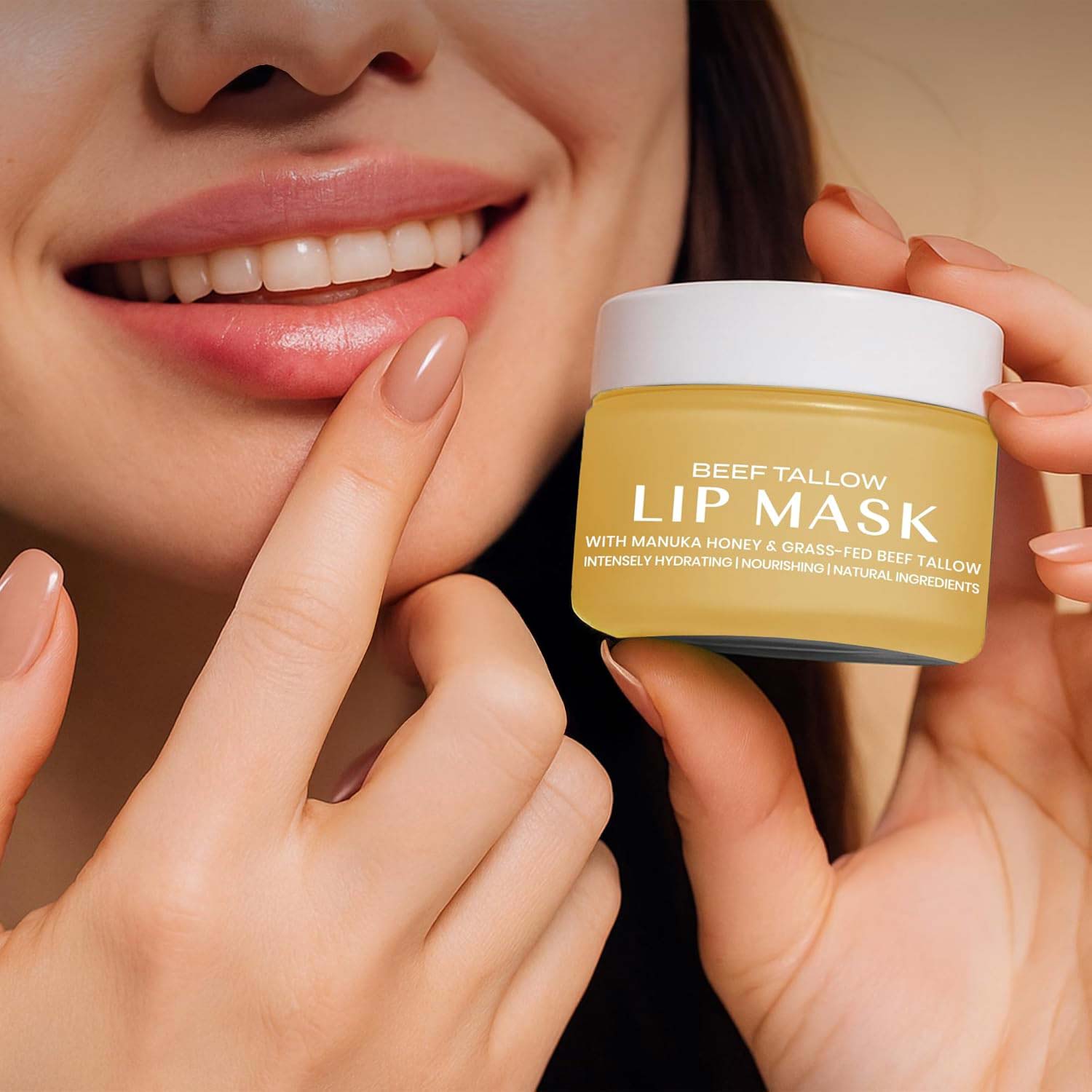 Beef Tallow Lip Mask - Vainilla