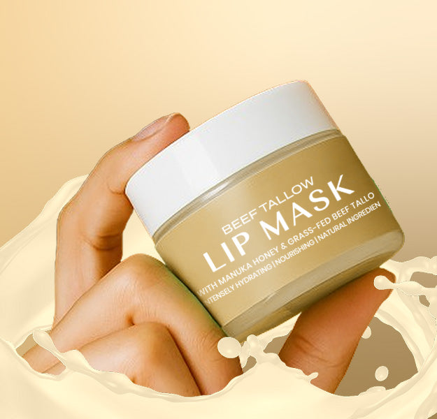 Beef Tallow Lip Mask - Vainilla