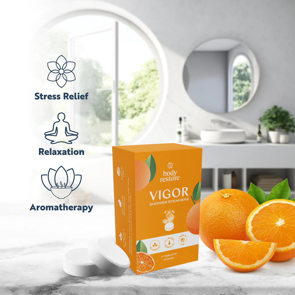 Orange Shower Steamer (paquete de 3)